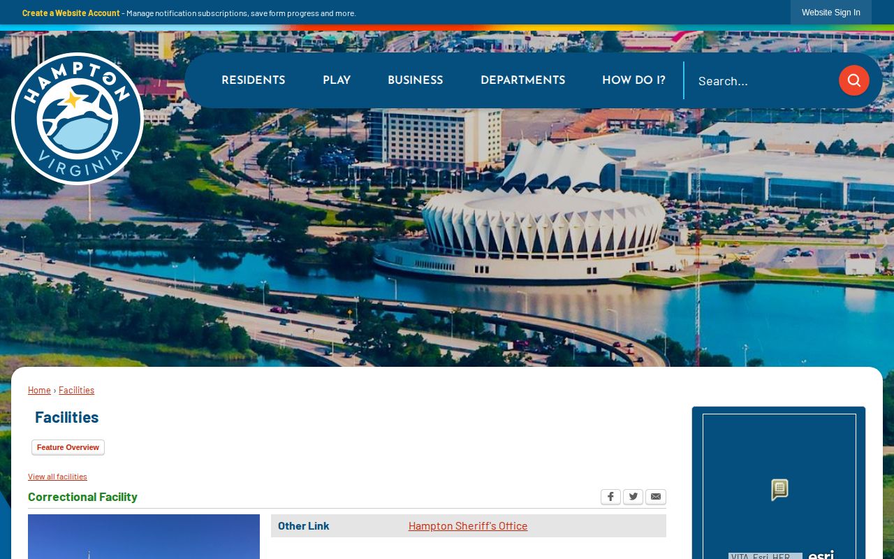 Official Hampton Correctional Facility listing for High Court Lane